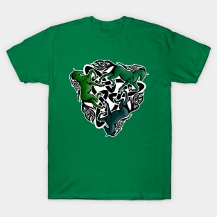 Triquetra. Green Horses. T-Shirt